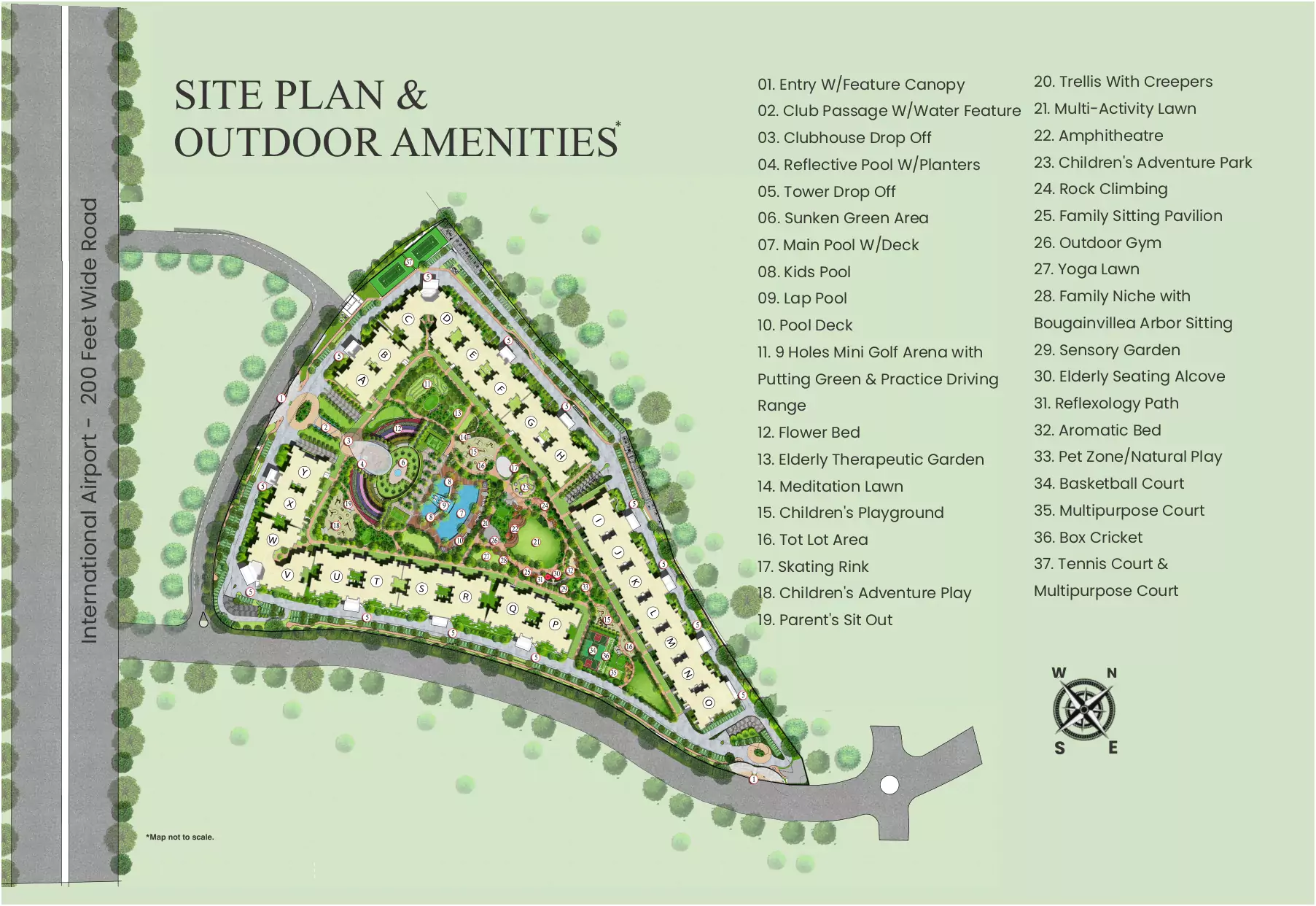 JLPL Falcon View Site Plan & Outdoor Amenities